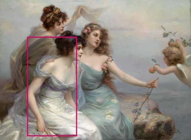 法国画家画这种香艳的美女还是有一套的.
