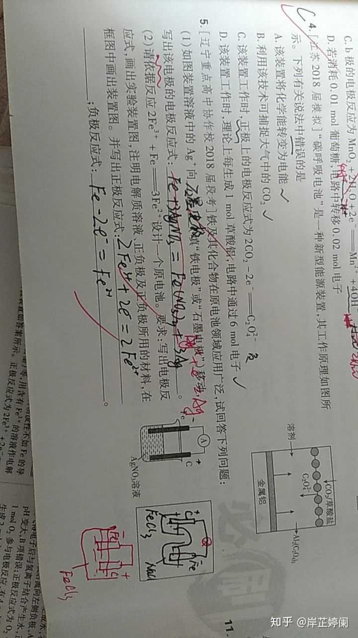 用了盐桥的原电池,杯中液体是否正确