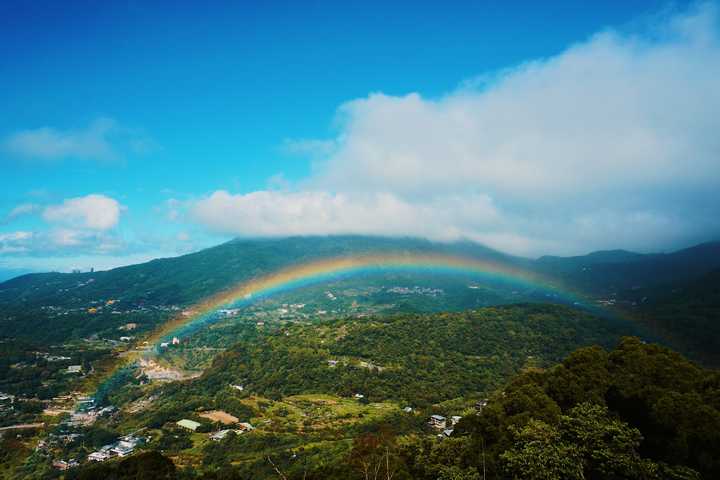 台北,阳明山 彩虹