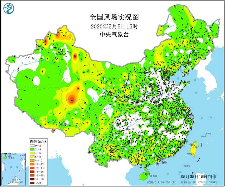 全国风场实况图(密集恐惧症慎点!