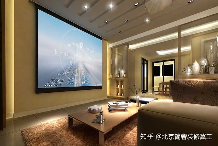 可以将幕布隐藏在吊顶里