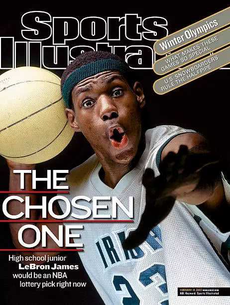 the chosen one,全美第一高中生……尚未踏足nba赛场的勒布朗·詹姆斯