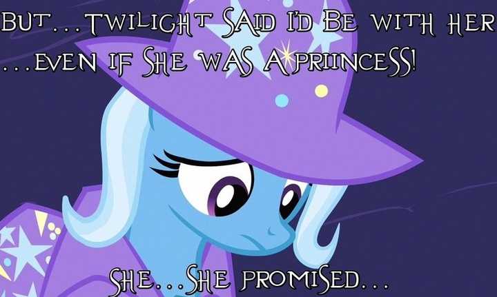 sorry trixie you"ll just have to share twilight with flash.