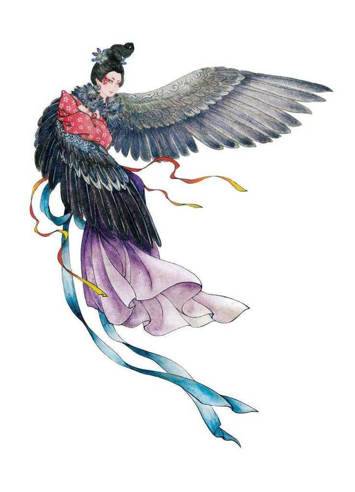 姑获鸟——(源自中国晋代《玄中记》,日本为京极夏彦的《姑获鸟之夏
