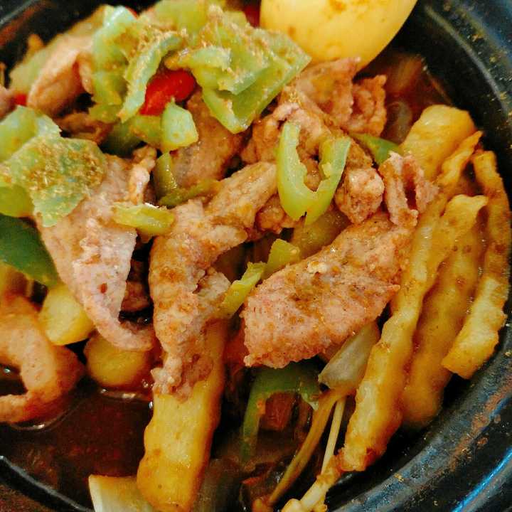 干锅里脊