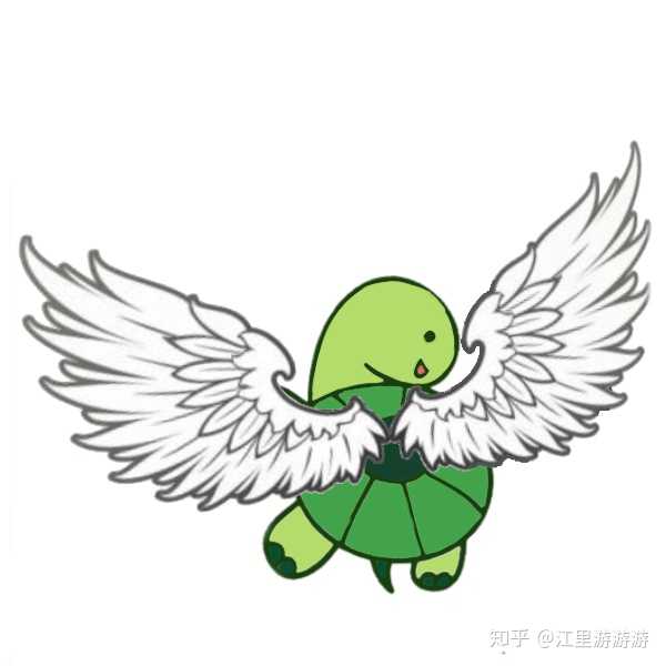 请问谁可以给我画一个长翅膀的小乌龟吗