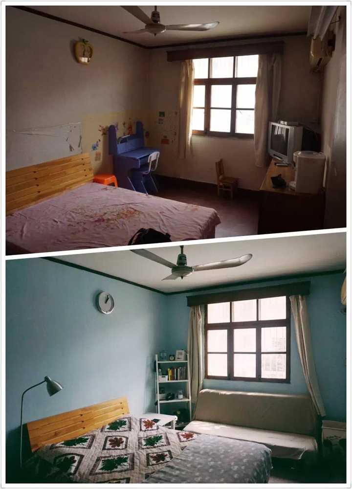求建议,老式的出租房,墙壁,床品颜色选择什么好?另外墙面怎么改造?