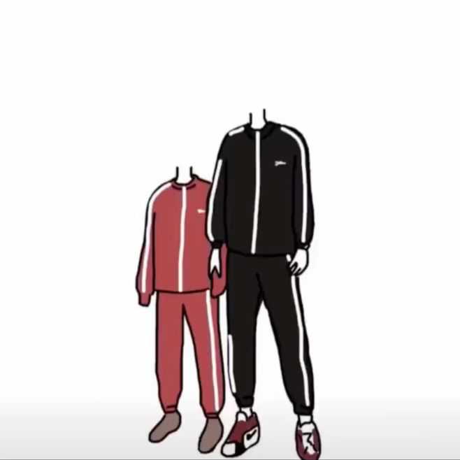 有没有好看的双人无头小人抠图素材?