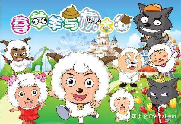 喜羊羊与灰太狼,印象最深也是小时候看的最多的一部动画片.