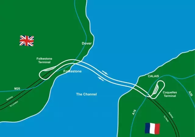 英吉利海峡隧道 这条耗时6年,海底部分37.