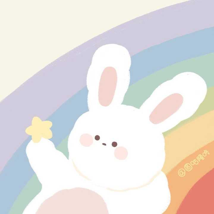 有没有女生抱着兔子的图片,壁纸或头像?