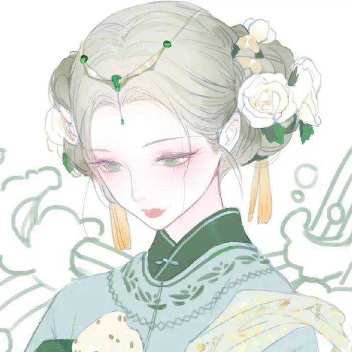 古风女生头像(因为太多放在最后) 最后是画师柒十二梁画的超美眼睛图