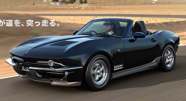 mitsuoka rock star is a mazda mx-5 pretending to be a corvette