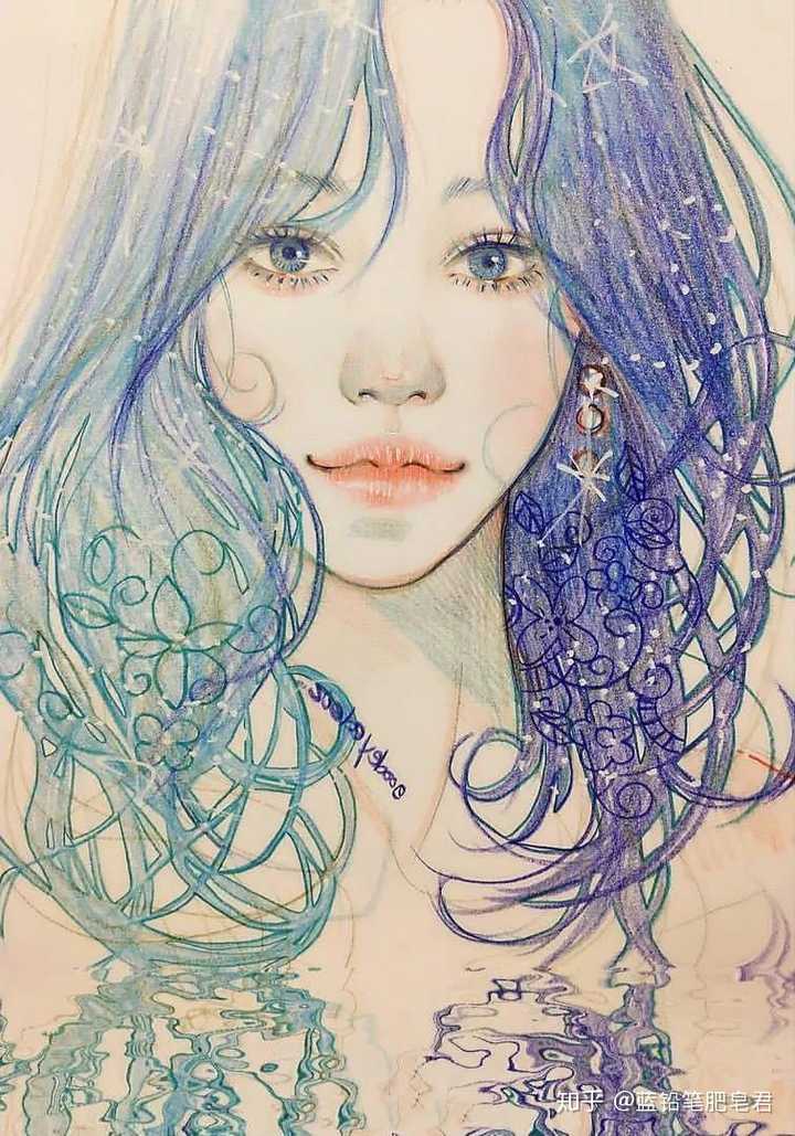 有哪些适合初学者临摹的彩铅画(卡通漫画风格)?