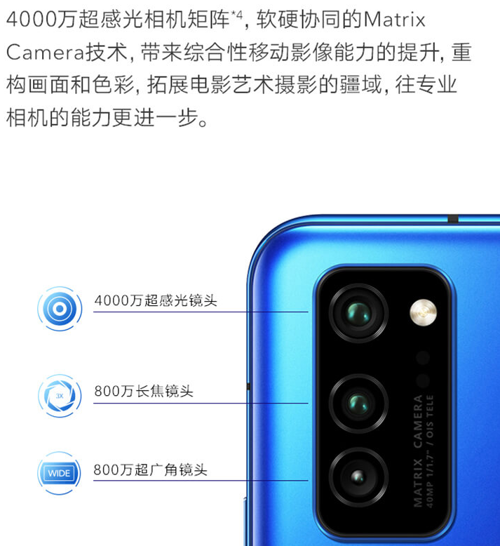 最让人青睐的就是这三颗后置摄像头了
