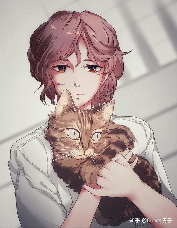 《抱猫少年》:原创.