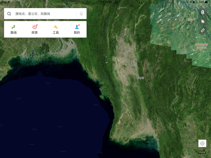 用卫星地图环顾全球,为什么只有中国的海岸线污了那么