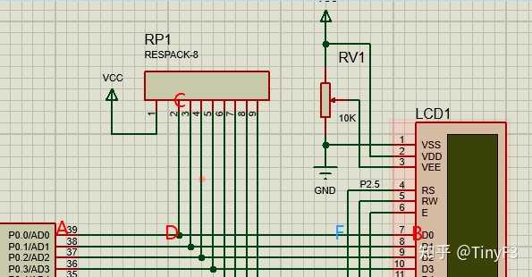 这是在ad制图里画的原理图,求解怎么在proteus里把lcd