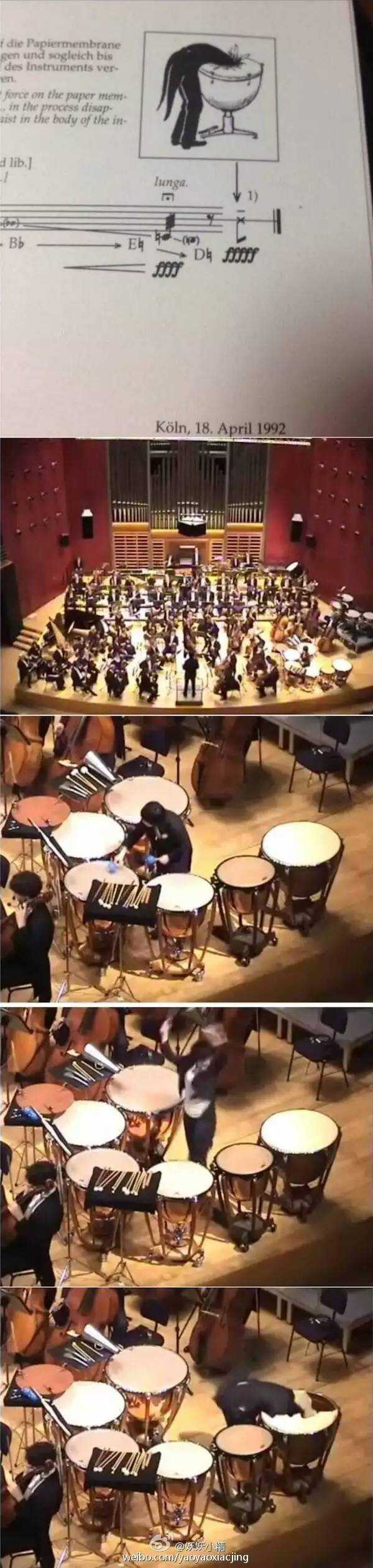 p.s:阿根廷音乐家毛利西奥·卡赫尔的《定音鼓协奏曲.