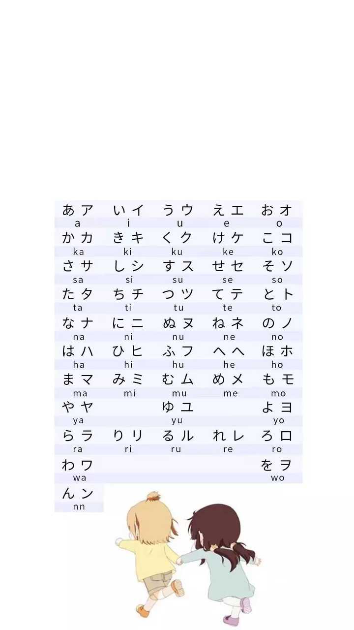 有没有日语五十音图好看的壁纸呢?