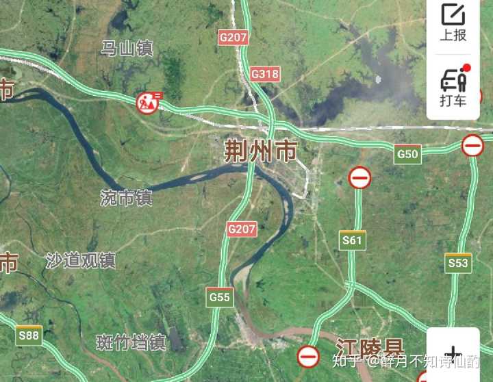 卫星地图里为啥长江的颜色有好多种?