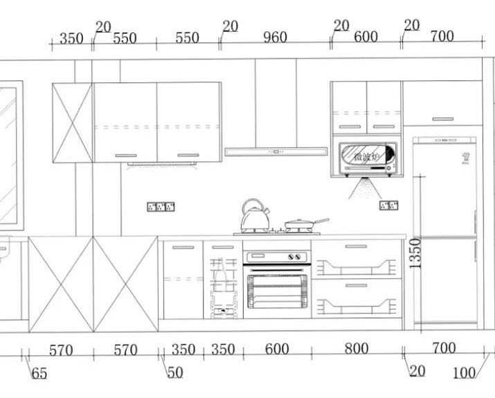 厨房是屋主在家里最喜欢的空间,自己画图设计橱柜功能,测量尺寸,挑选
