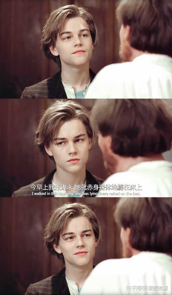 小李子当年是什么脸型,什么发型?