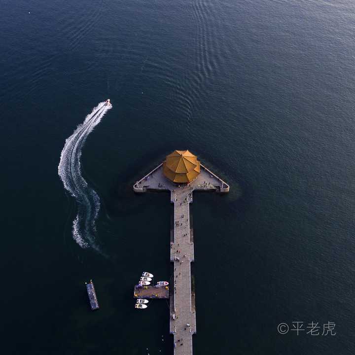 航拍栈桥