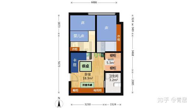 如何让40平米小户型住下一家四口?