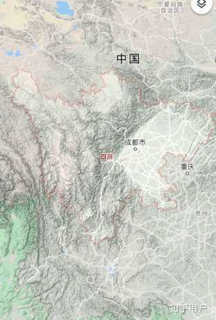 四川省地形图