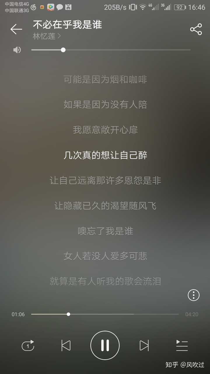林忆莲《不必在乎我是谁》?