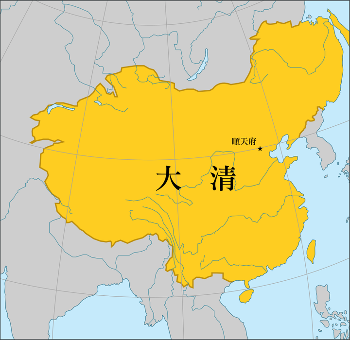 1765年大清的版图