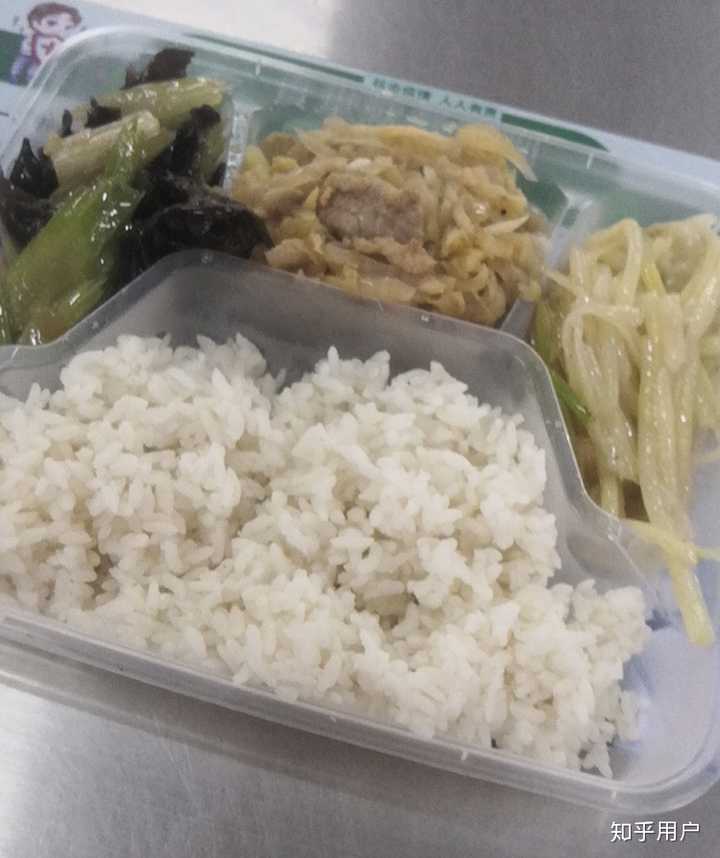 补上盒饭照片,12元 1元盒钱,就这,女生都吃不饱吧,菜我一口就吃完一种