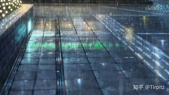 外面下着雨,下一个镜头变成下雪,而此时的天气之子里也经历着下雨变
