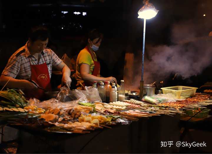 烧烤摊,摄于重庆