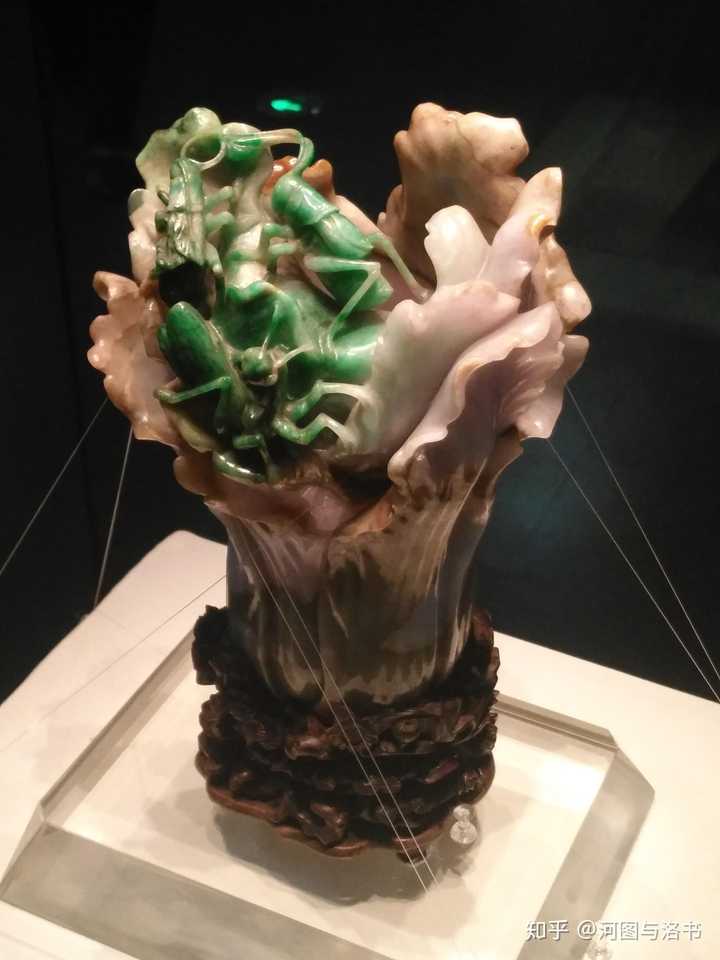清,翡翠蝈蝈白菜