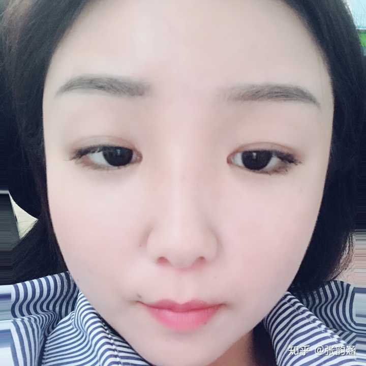 眼角圆(没有眼角)内双,肿眼泡该怎么化眼妆?
