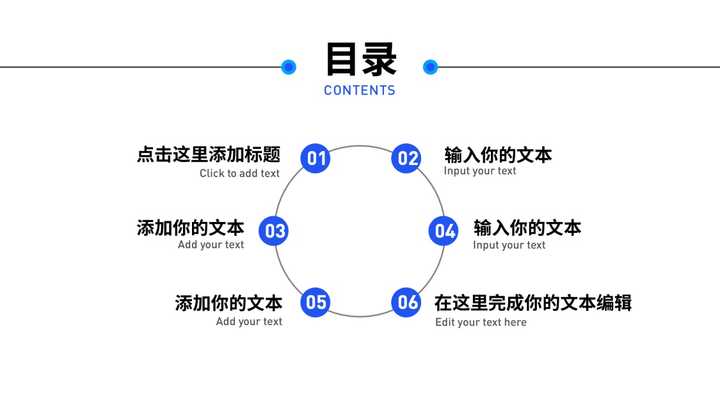 有哪些好看的 ppt 目录?