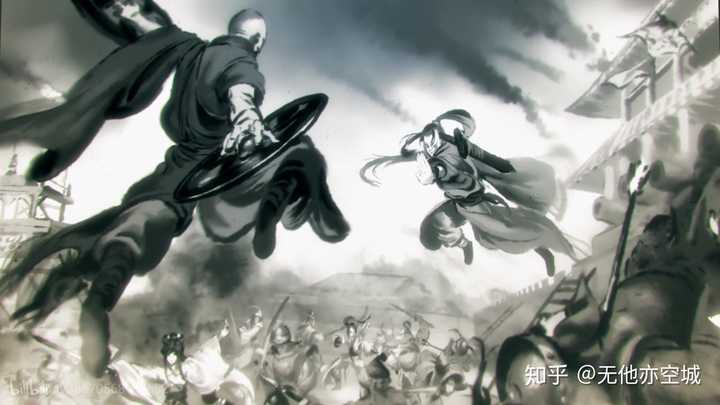 《神雕侠侣》杨过襄阳大战金轮法王,标志性的玄铁重剑和金轮.
