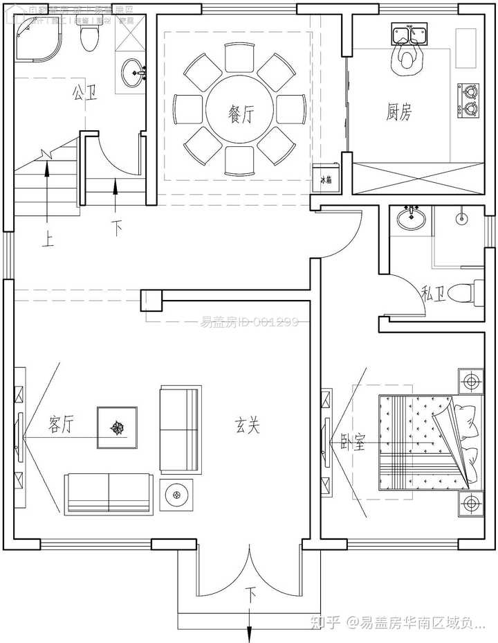 平面布局户型概况:3层 / 6室 2厅 4卫 1厨 1起居室 1洗衣房 1晾衣台 1