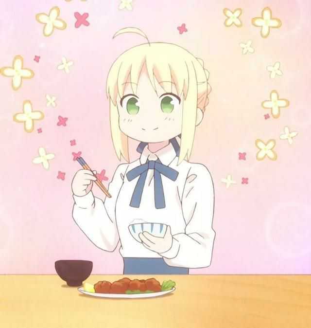 0.2 吃饭时的saber