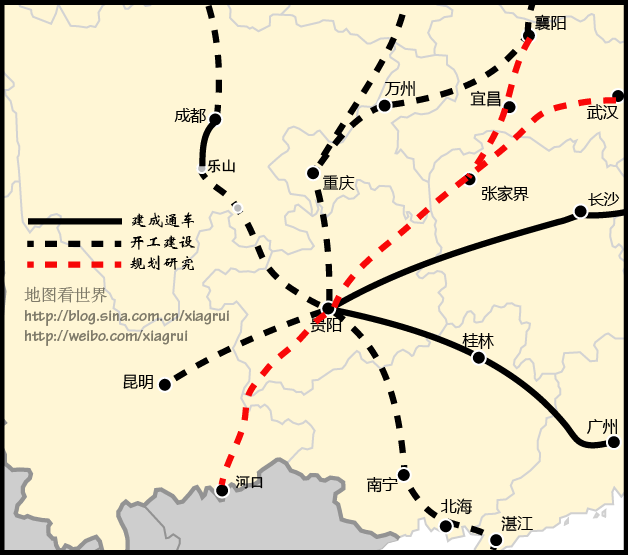 成贵高铁丶成兰高铁 十三五规划建设:成达万城际铁路丶成昆高铁丶成康