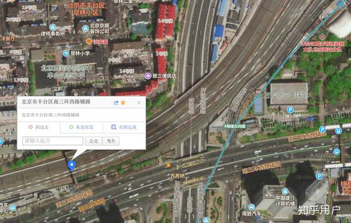 翠林小区南侧人行天桥.北京南站西侧,动车云集.