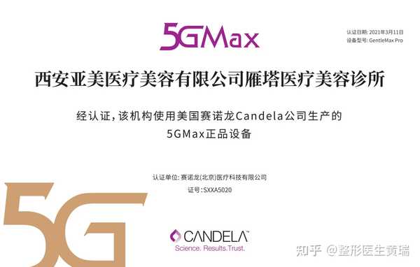 整形医生黄瑞 的想法 5gmax极速提拉抗衰治疗一定认准正品设备