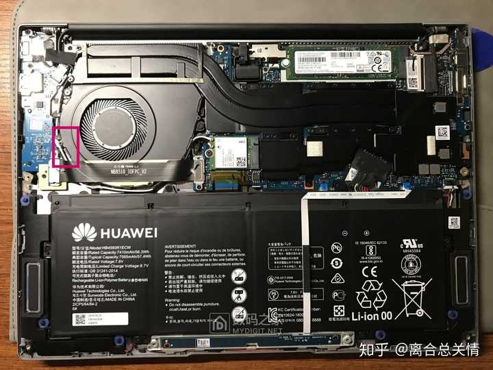 huaweimatebook14风扇怎么拆?