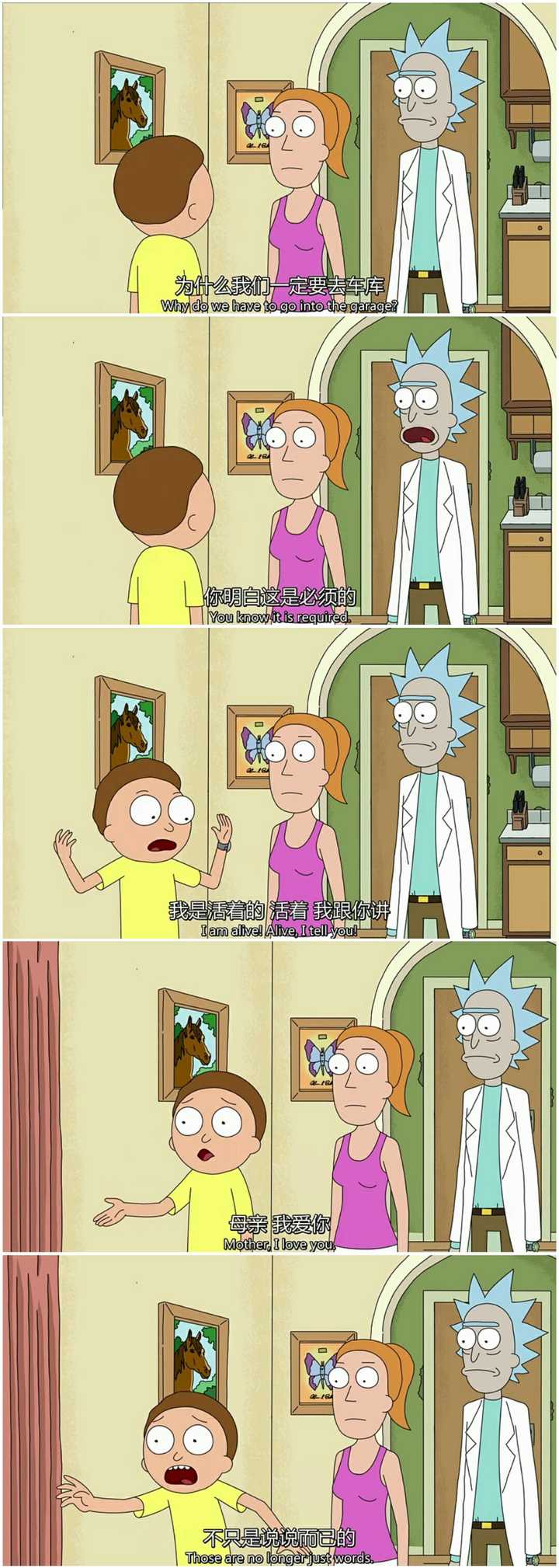 rick和summer还有morty 都是rick制造出来瞒着beth的机器人(可以这么