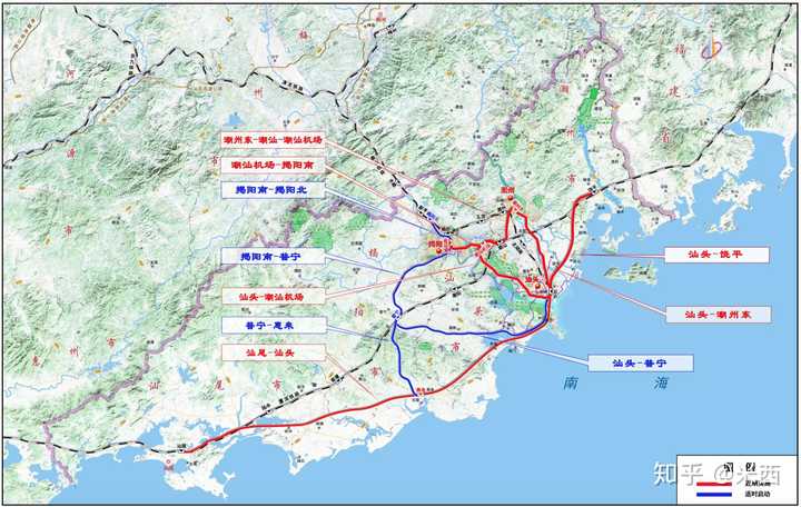粤东地区城际铁路建设规划