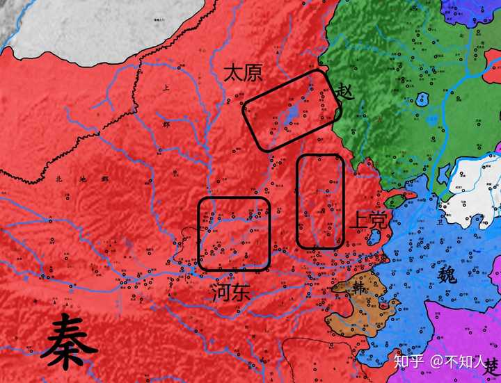 前247,数番恶战,失而复得的河东,上党,以及赵国故都太原地区