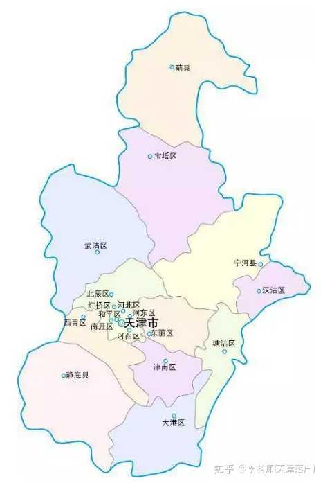 其中: 市内六区:和平区,南开区,河西区,河东区,河北区和红桥区; 环城