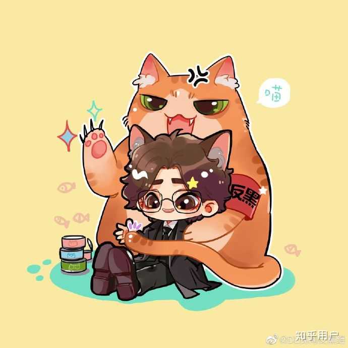 小黑的新头像是这个,大猫保护龙猫,应该不会再被恶意解读了吧